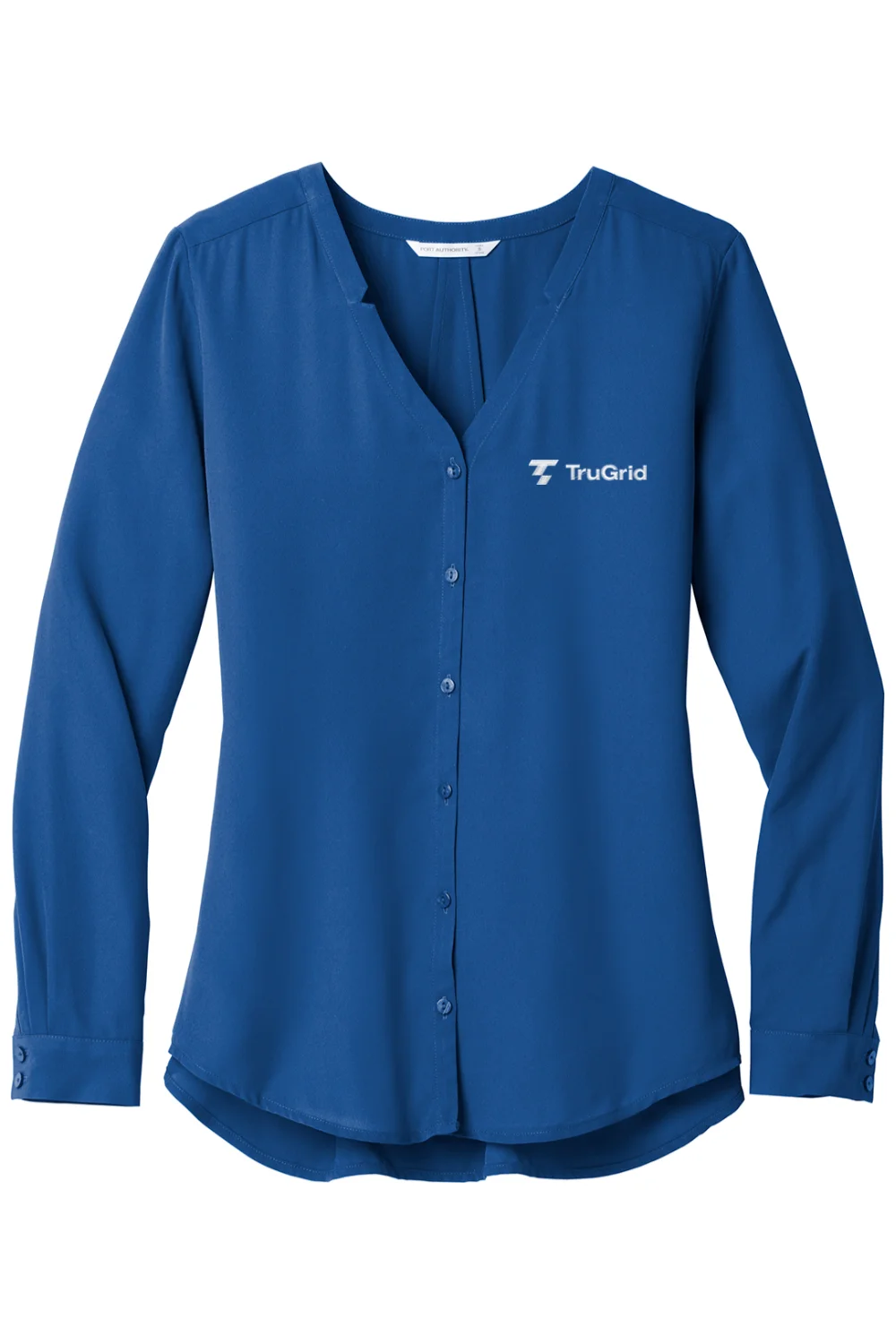 Women's Port Authority Sleeve Button-Front Blouse - Image 3