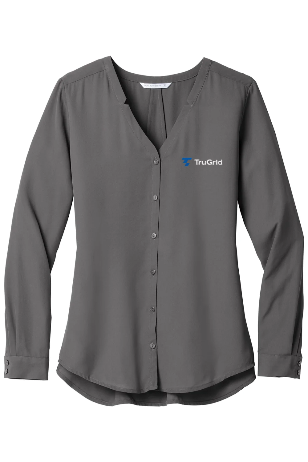 Alternative view of Women's Port Authority Sleeve Button-Front Blouse