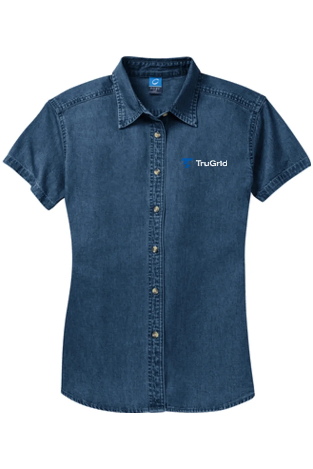 Alternative view of Women's Short Sleeve Value Denim Shirt