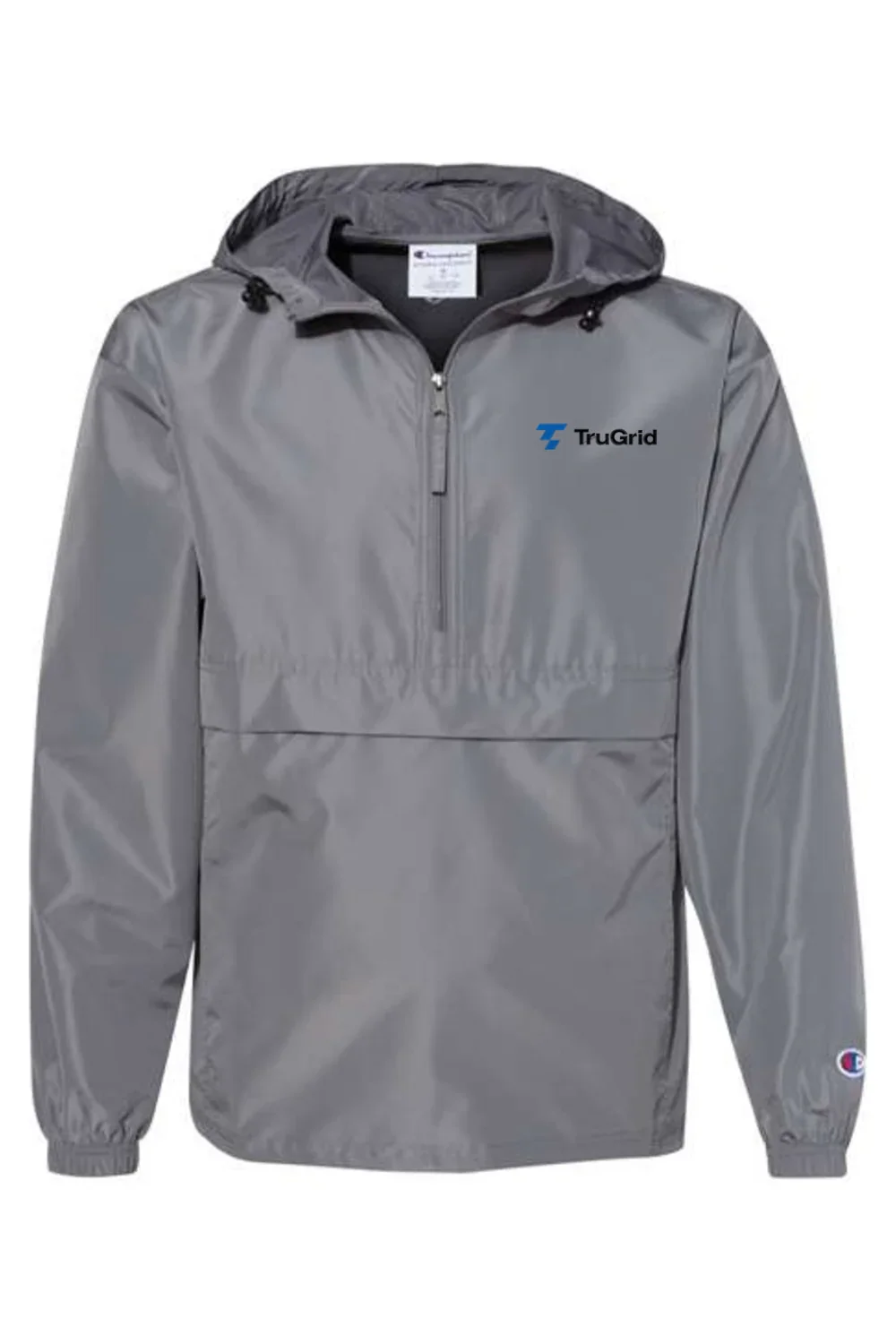 Men's Hooded Packable Quarter-Zip Jacket - Image 3