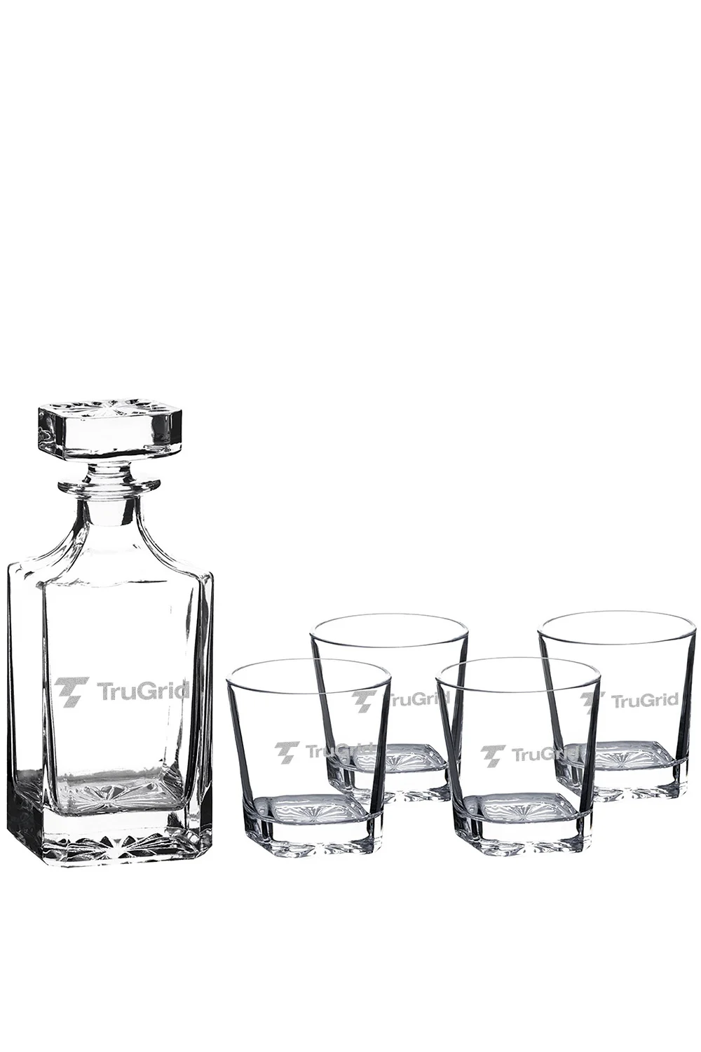 Decanter Set with Four 8oz Glasses